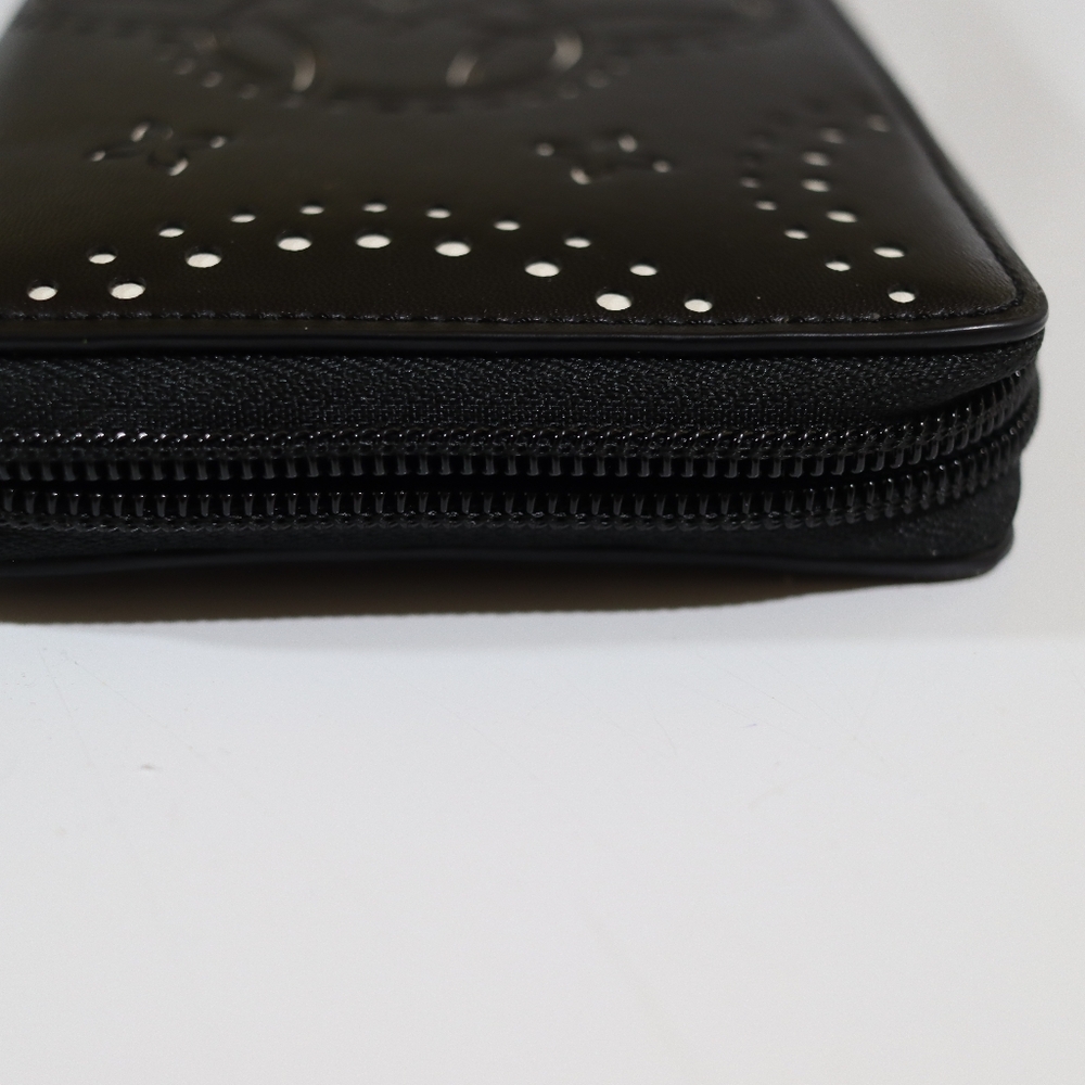 Vera Bradley Black White Laser Cut Accordion Wallet Faux Leather Compact - Picture 10 of 10